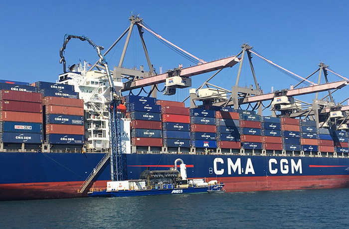 Capturing and scrubbing ship emissions is just one of the many ways the ports of Los Angeles and Long Beach improve air quality.